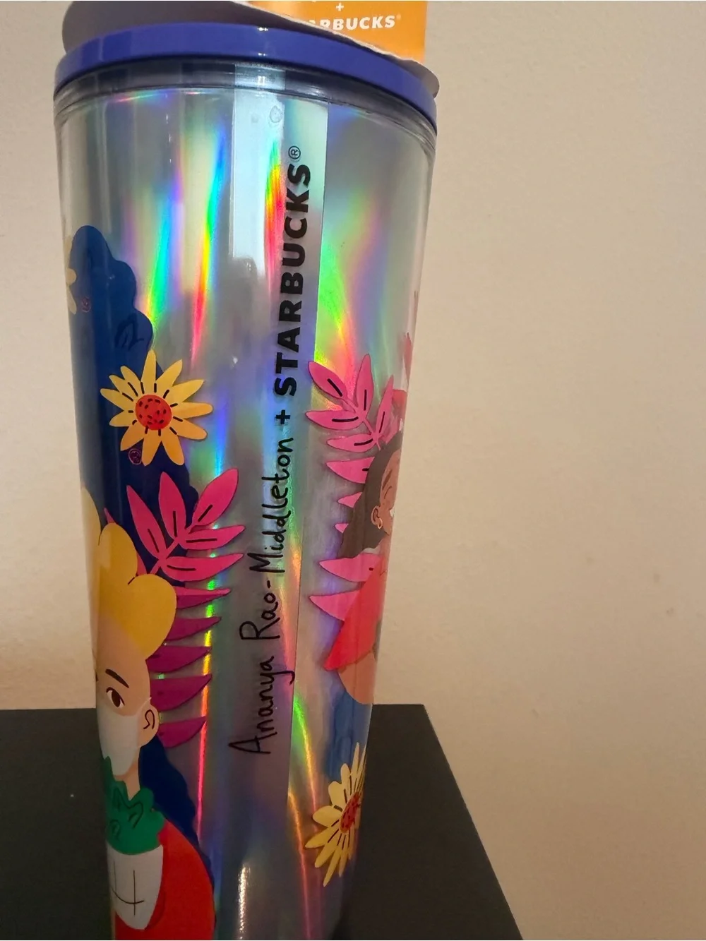 Starbucks Holographic Multicolor Illustrated Tumbler